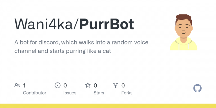 Бот для Discord, мурчащий в голосовых каналах