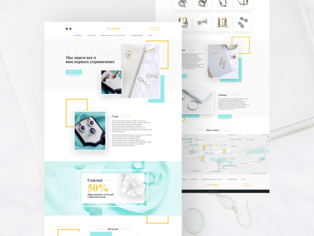 VAG GOLD // Корпоративный сайт ювелирного бренда