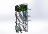 Грузовой подъемник шахтного типа