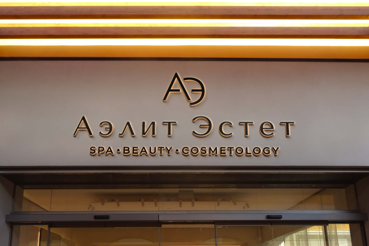 Салон красоты "Аэлит Эстет". Разработка логотипа.