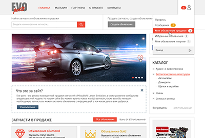 Портал объявлений Mitsubishi Evolution