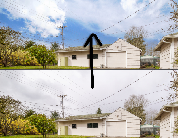 замена неба (5 мин)