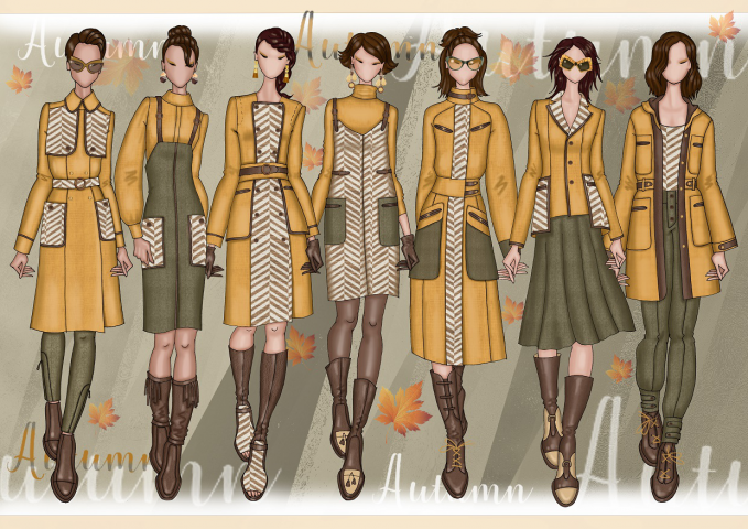 Fashion sketches sample