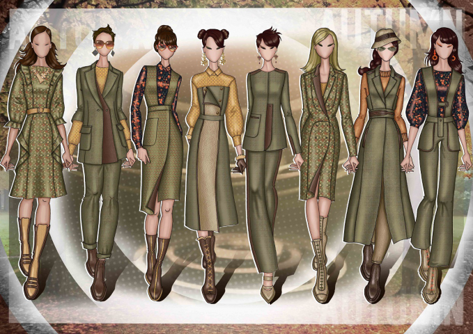 Fashion sketches sample