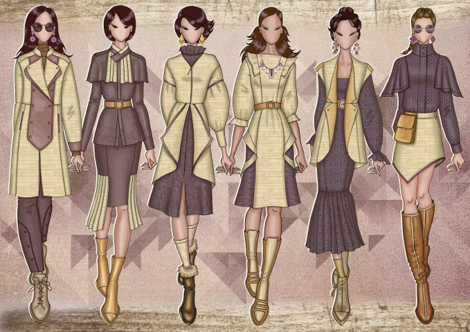 Fashion sketches sample