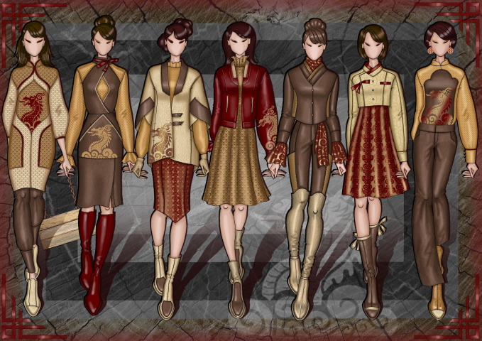 Fashion sketches sample