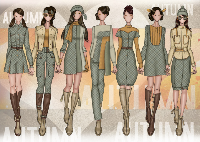 Fashion sketches sample