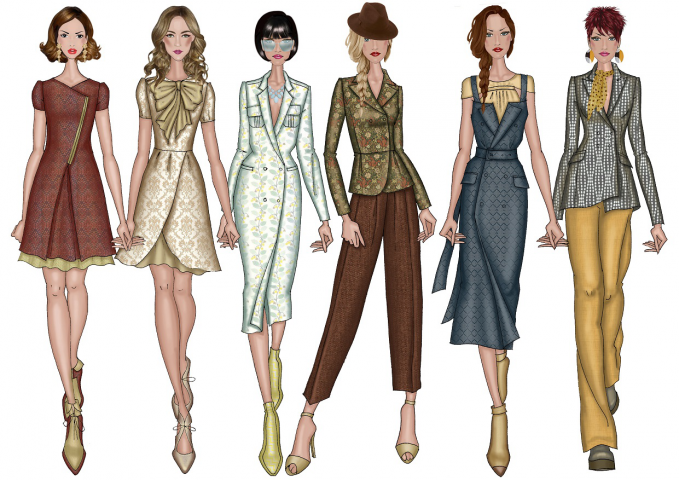 Fashion sketches sample