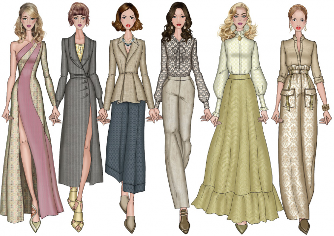 Fashion sketches sample
