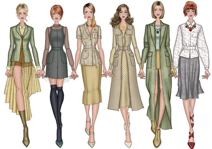 Fashion sketches sample