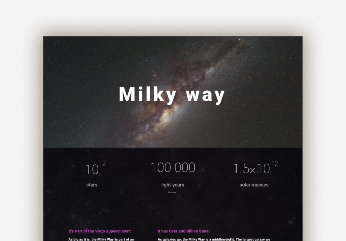 Explore galaxy