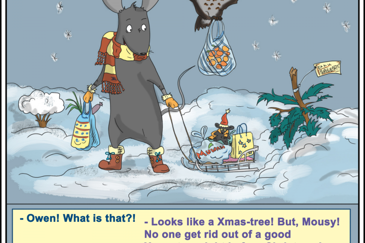 комикс Мыша и Елка