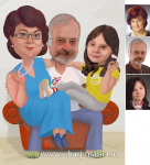 семейный шарж