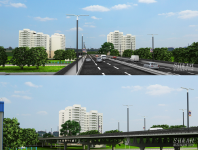 путепровод днем