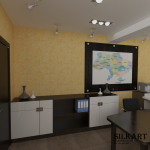 Кабинет директора 3d эскиз