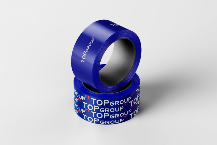 Макет скотча для рекламного агенства "ТопГруппНТ"