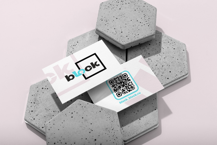 Визитки для магазина одежды "Block"