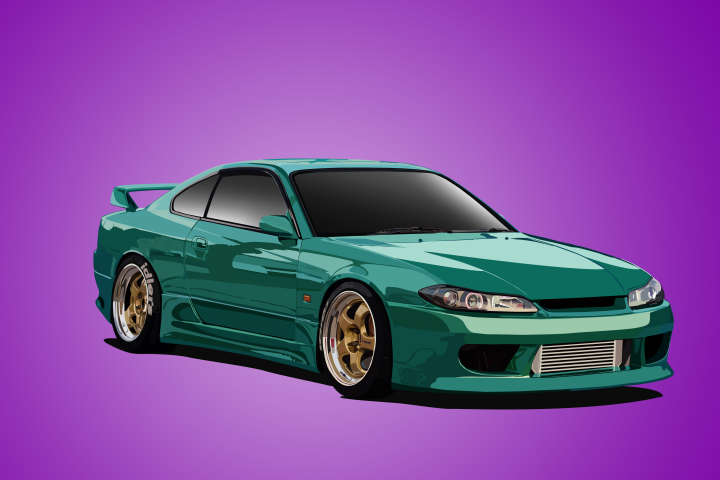 Векторный арт: Nissan Silvia s15