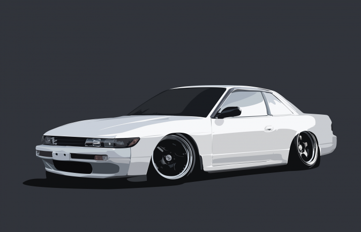 Векторный арт: Nissan Silvia s13