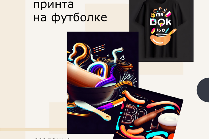 Фирменное оформление принтов на футболках