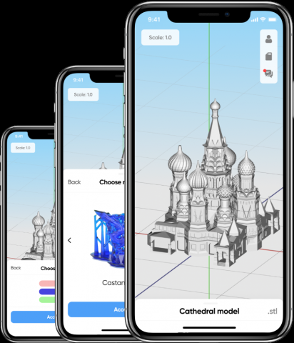 Мобильное приложение для просмотра 3d-моделей