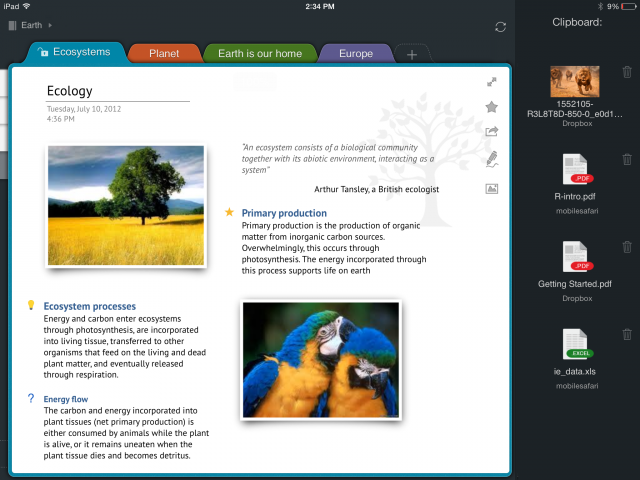 Outline for iPad
