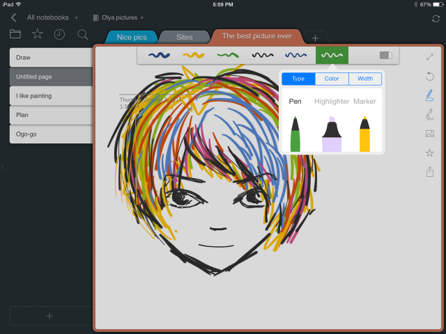 Outline for iPad