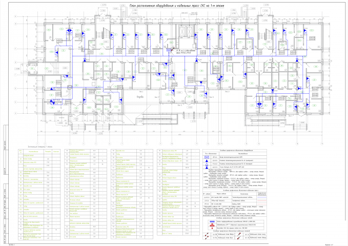 План СКС в здании амбулатории