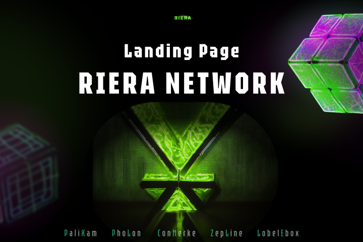 Лендинг для проекта "Riera Network"