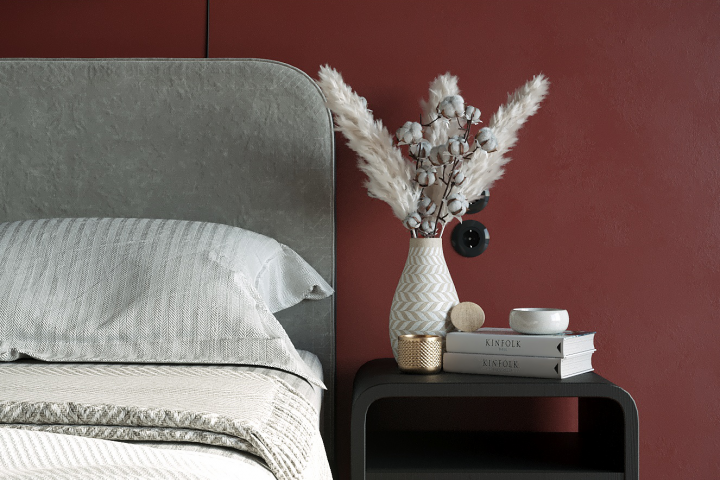 3д - визуализация интерьера спальной комнаты