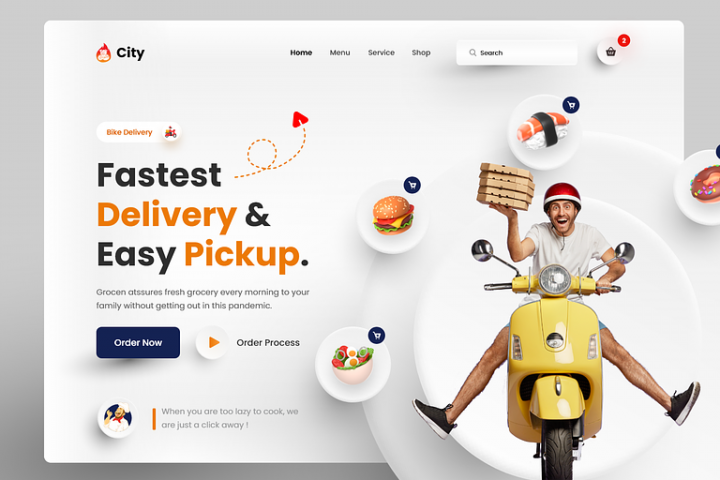 Landing page UI UX Design