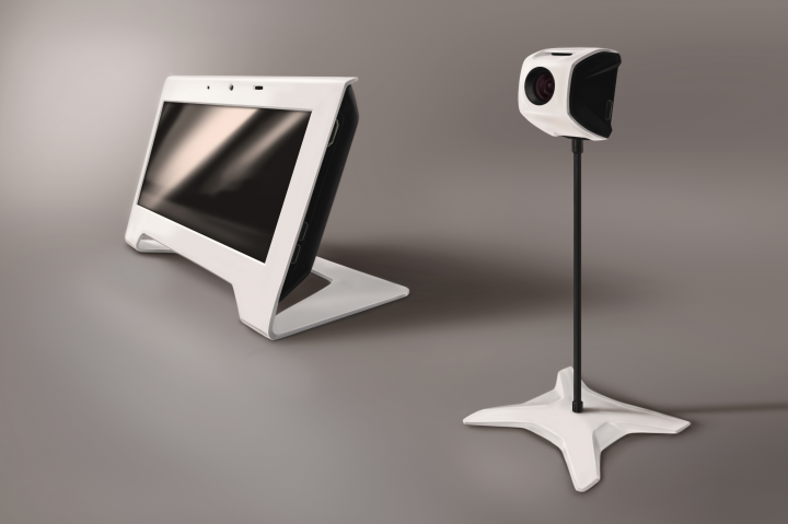 Интерактивный медиа экран и веб камера.