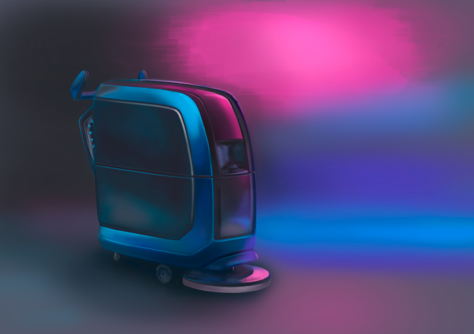 Дизайн поломоечной машины.