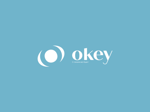 Логотип для офтальмологического центра Okey