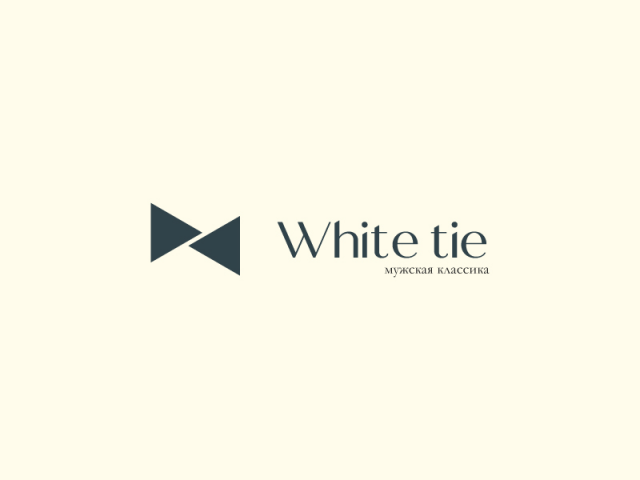 Логотип для магазина мужской одежды White Tie