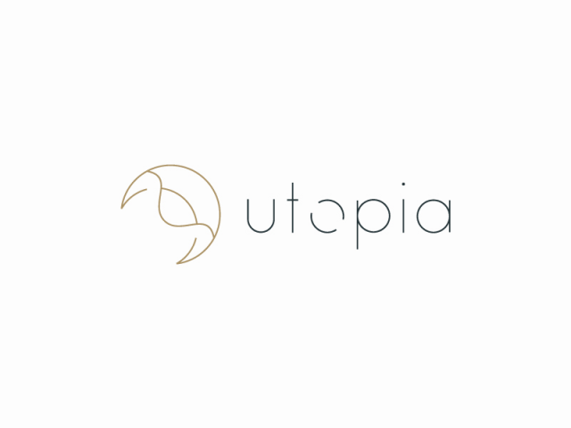 Логотип для книжного магазина Utopia
