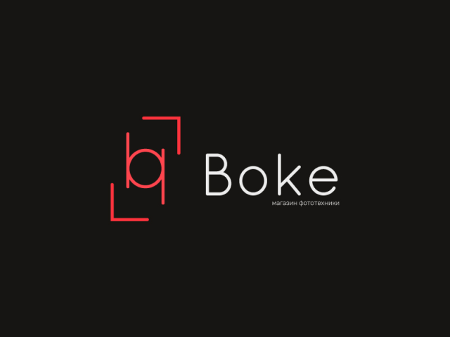 Логотип для магазина фототехники Boke