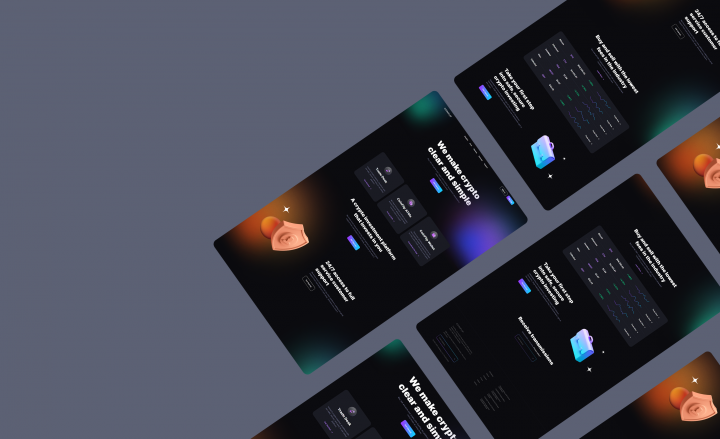 Лендинг "Криптовалютная биржа"