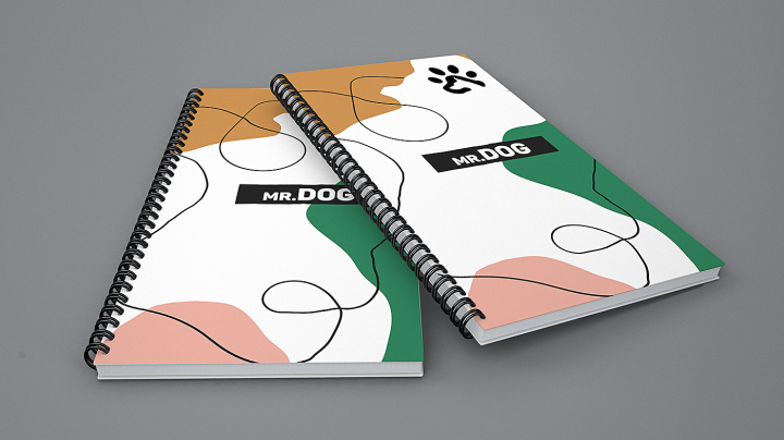 Дизайн фирменного блокнота «mr.DOG»