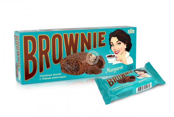 BROWNIE пирожные брауни с темным шоколадом