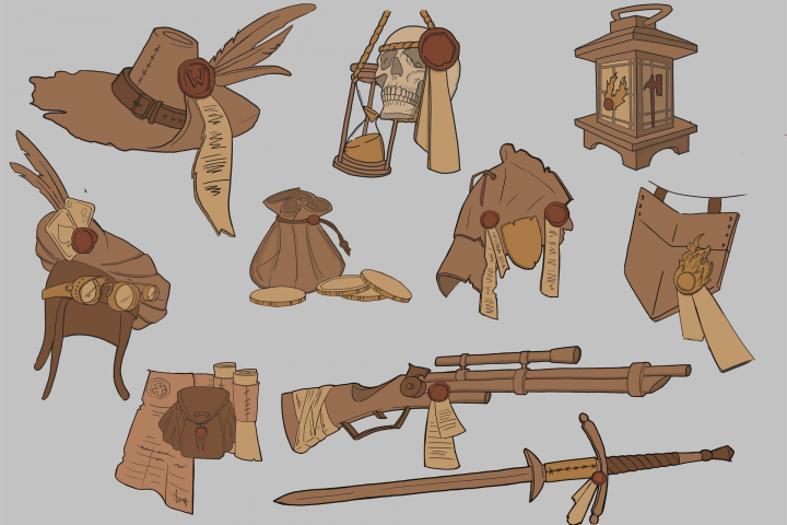 снаряжение для персонажа "Охотник на ведьм"