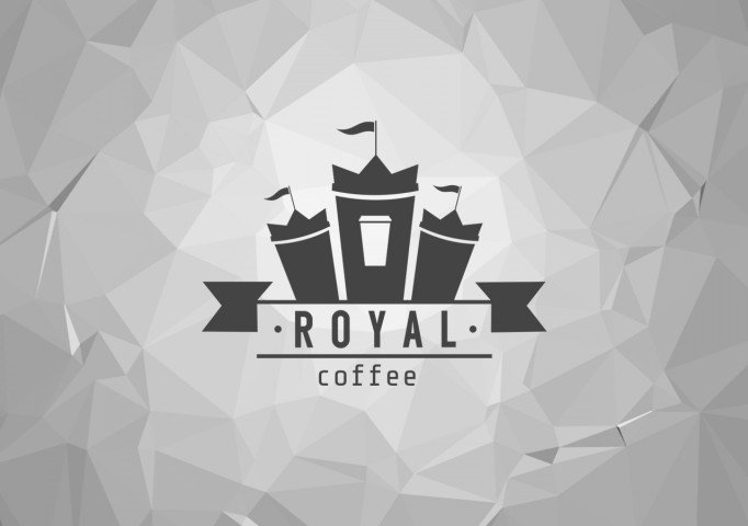 Логотип для кофейни "Royal Coffee"