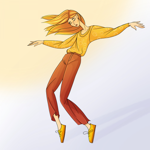 Танцующие персонажи, серия работ