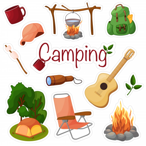 Набор стикеров «Camping»