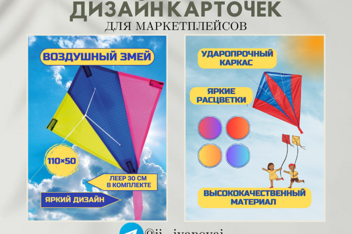 Дизайн карточек для маркетплейсов
