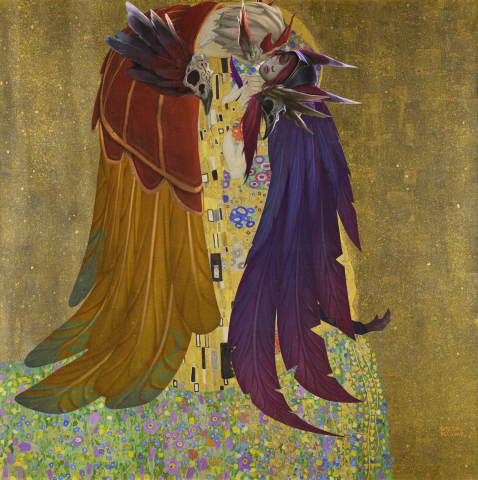 The Kiss (Klimt) remastered