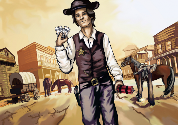 Портрет в стиле вестерн