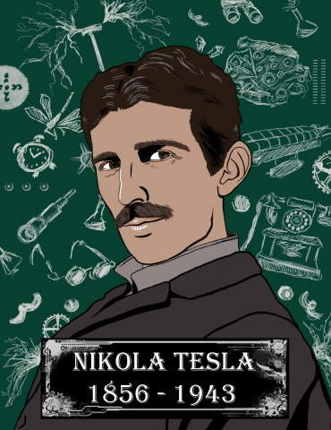 Портрет Николы Теслы