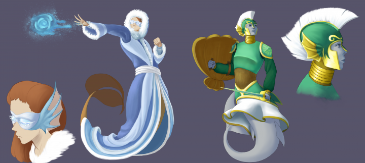 Дизайн Чародея (вода, пар, лёд) и Стражника