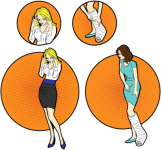 Стикеры на тему лечения